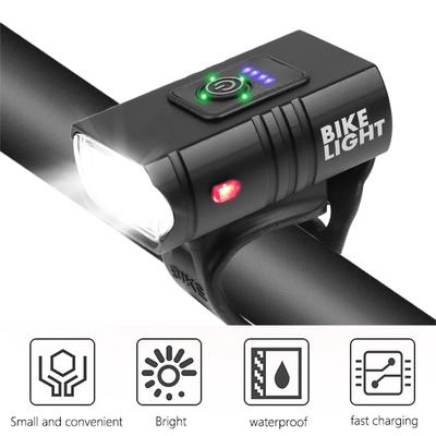 LED Bicycle Light 10W 800LM 6 Modes USB Rechargeable Power Display MTB Mountain Road Bike Front Lamp Cycling Equipment