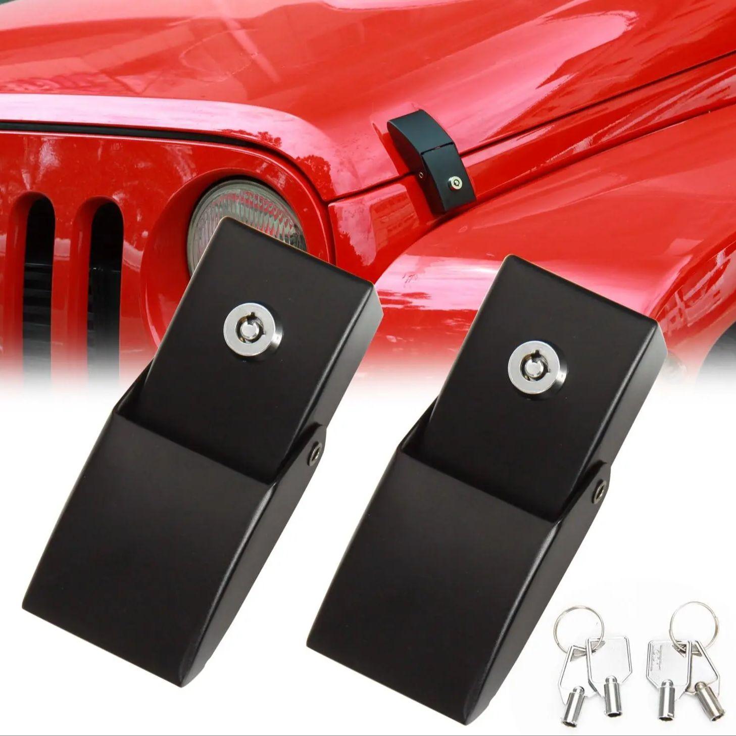 

Замок капота двигателя автомобиля с ключом для Jeep Wrangler JK JL 2007+ для Jeep Gladiator JT 2018+ Аксессуары