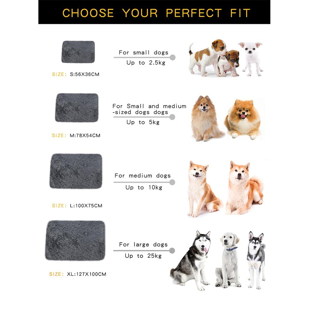 Dog Blanket Pet Bed Warm Beds for Dogs Medium Supplies Accessories Kennel Small Cats Large Basket Washable Puppy Plush Mat