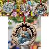 Christmas Acrylic Elegant Angel Ornament Whimsical Car Decoration Hanging