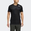 Adidas Solid Color Training Sports Short Sleeve T-Shirt Men Tops Black GL7305