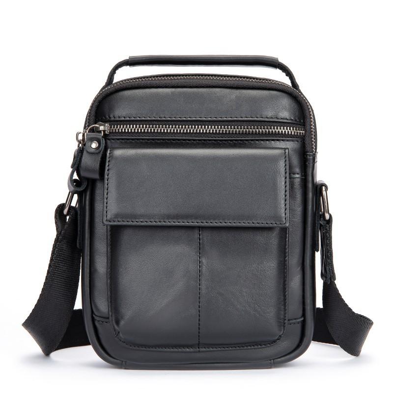 Men s Shoulder Bag Fashionable Versatile Casual Luxurious Top Layer Cowhide Crossbody