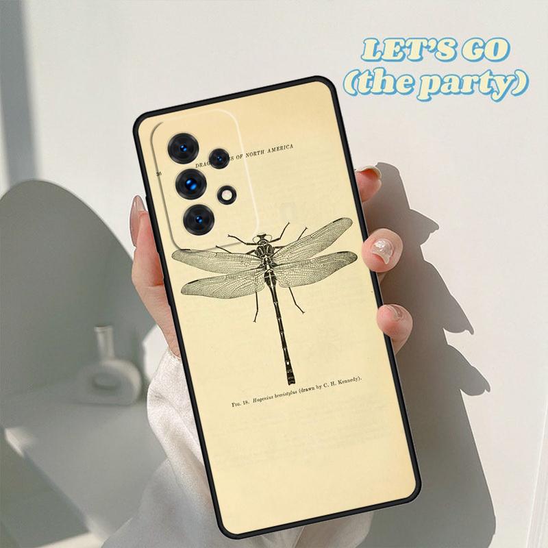 Dragonfly Insect Pattern phone case For Samsung Galaxy A42 A31 A40 A51 A71 A32 A80 A91 A52 A72 A20e A21S A50 A70 A11 A12 Cover
