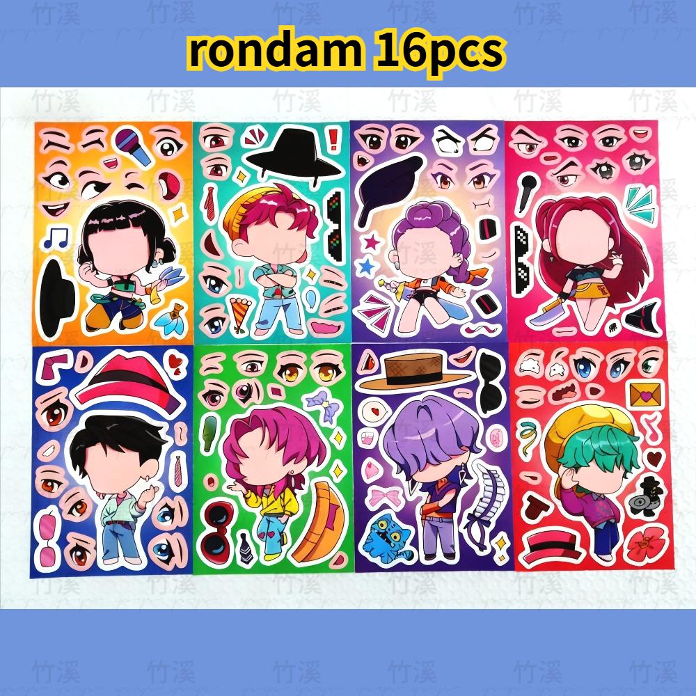 Devil Hunter Rumi Kang Tattoo Sticker 20 Piece Set KPOP Anime Trendy Accessories | Star Idol Same Style Waterproof Easy to Stick