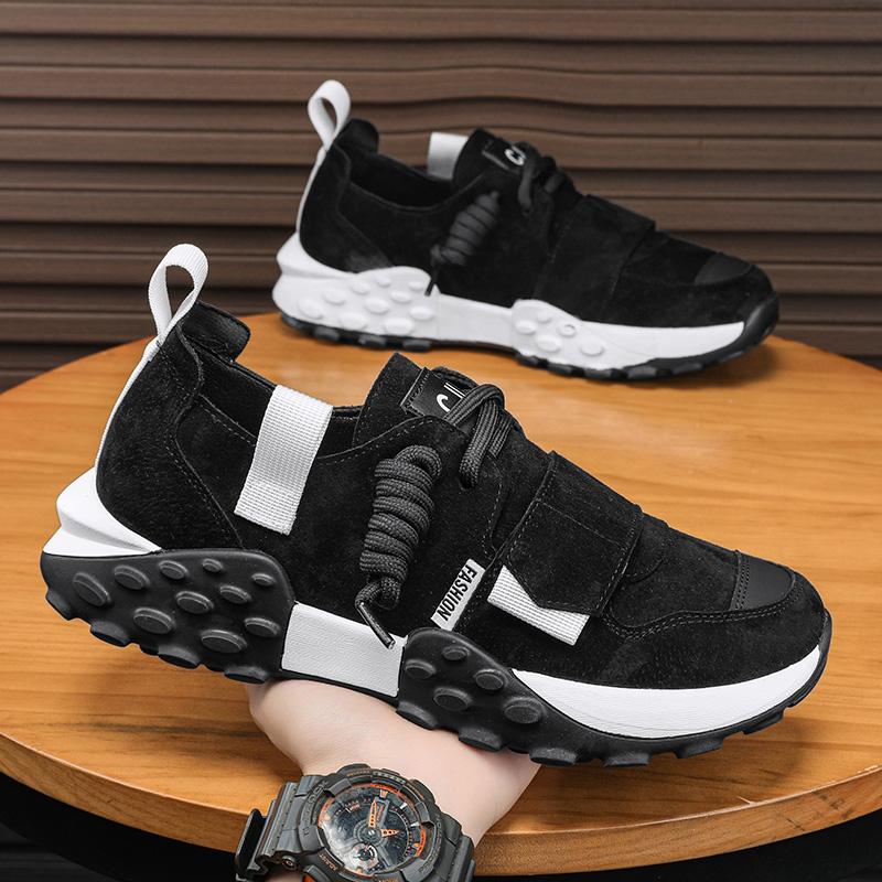 Модная летняя мужская кожаная повседневная обувь на шнуровке — фото 6