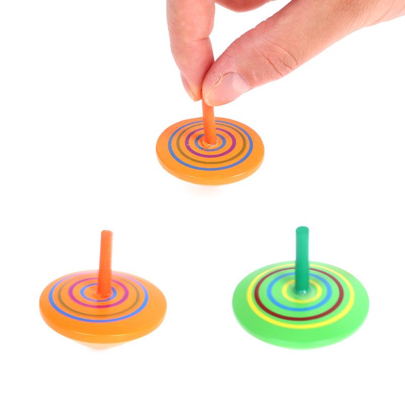 Wooden Rainbow Mini Desktop Decompression Toy - Small Gift