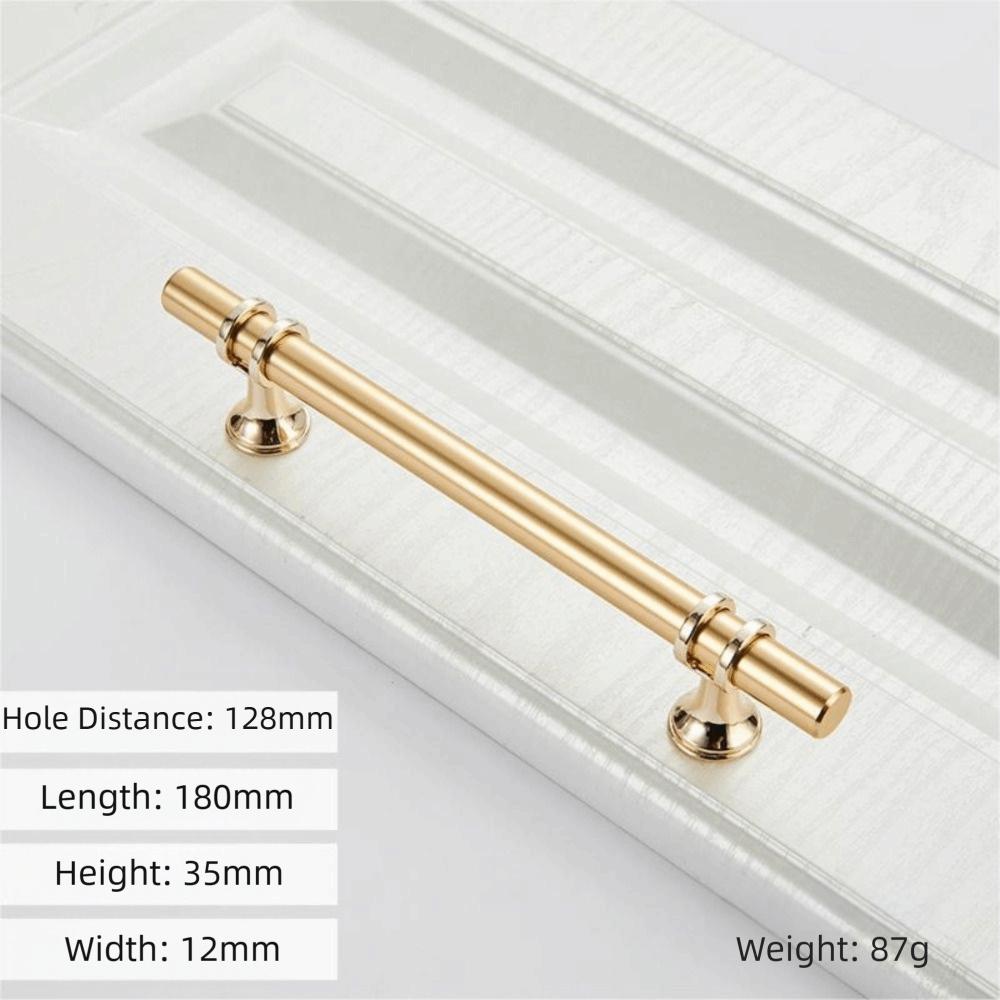 Zinc Alloy Cabinet Handles Ergonomic Gold Finish Kitchen Handles Furniture Hardware Black and Gold Drawer Pulls Office Furniture
