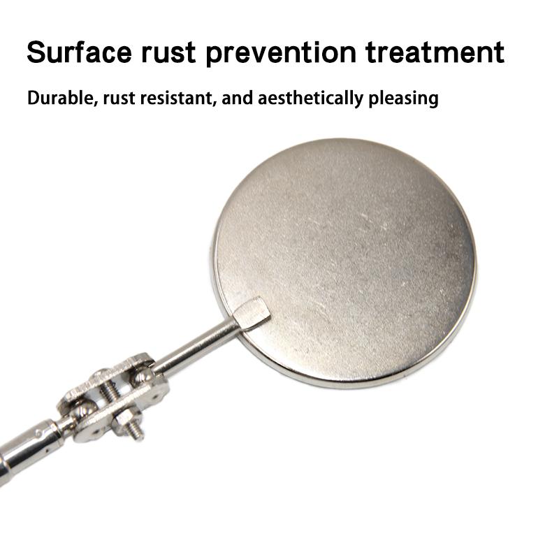 50mm Detection folding mirror 360° rotating reflector universal auto repair tool accessory telescopic bottom inspection mirror