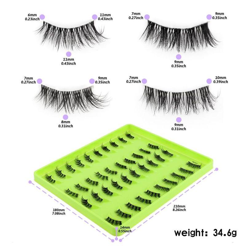 Lashie - Natural Half Multipack False Eyelashes (Various Designs)