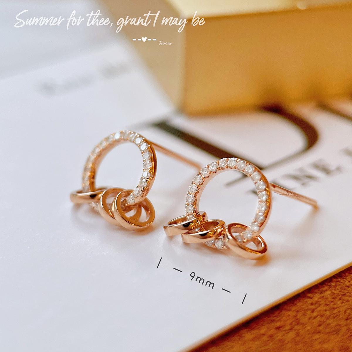 

Red Elk Retro French Classic Sterling Silver Stud Earrings for Women 925 Silver