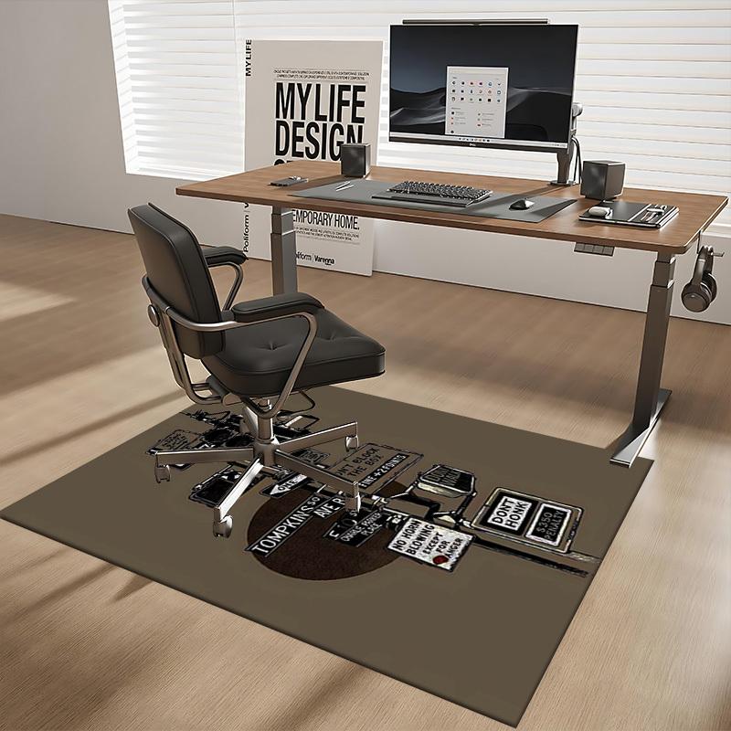 1 Stück Charlie Parker Place Bürostuhlmatte - Rutschfeste Teppichmatte für Schreibtisch, Feiertagsgeschenkidee, Geeignet für Wohndekoration, Wohnzimmer, Schlafzimmer, Spielzimmer, Meer