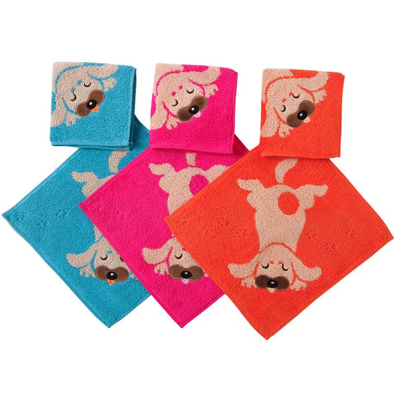 Jinhao A-Klasse Jacquard-Handtuch aus reiner Baumwolle für Kinder – weich, saugfähig, verdrehungsfrei, kleine quadratische Größe.