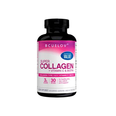 Collagen Tablets Containing Vitamin C and Biotin Support Healthy Skin  Hair and Nails