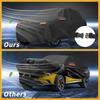 Motoforti All-Weather Waterproof Car Cover - UV-Resistant Outdoor Full Exterior Protection for Nissan Juke 210D-PU Black