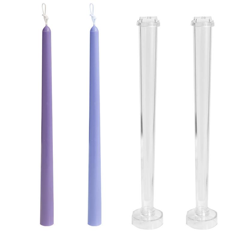 Candle Plastics PC Mold Aromatherapy Candle Making Mold Temperature Range: -30°C To 200°C DIY Cylindrical Geometric Candle Mold