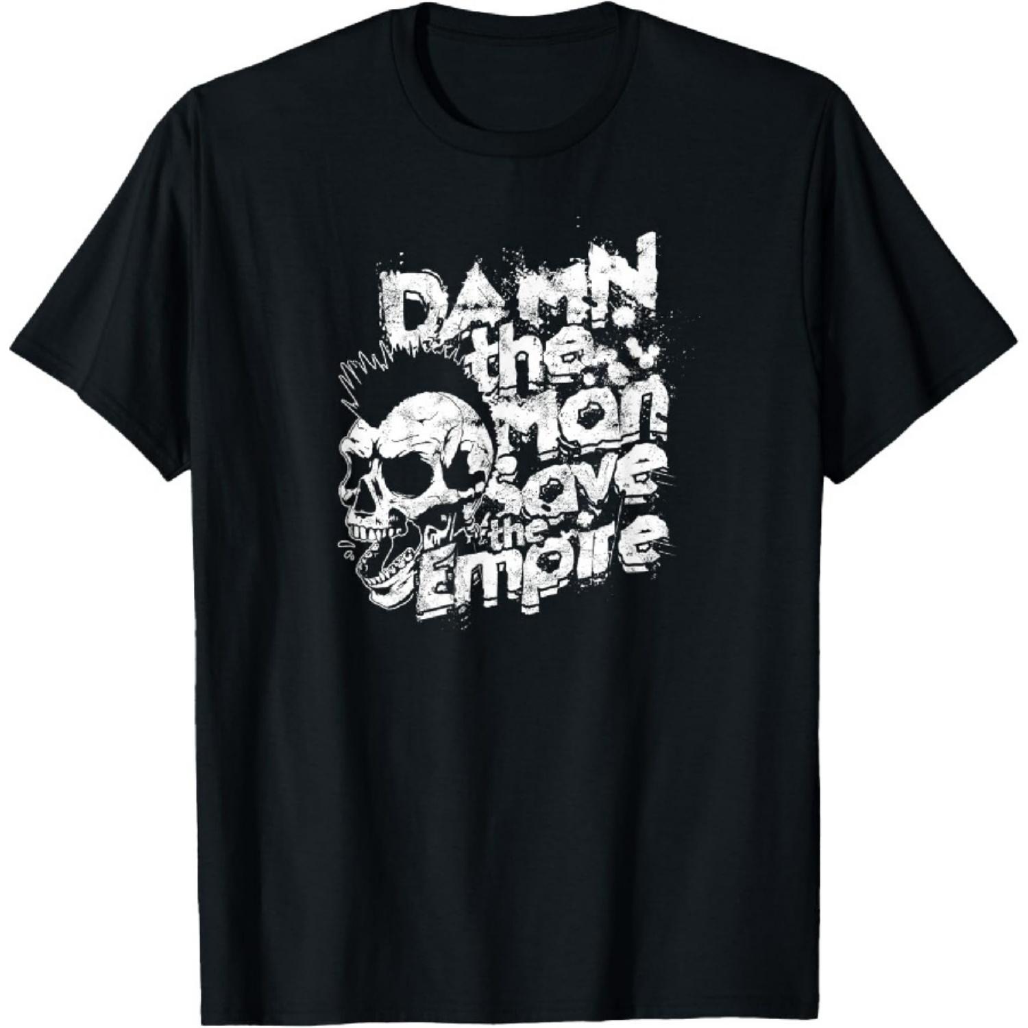 Damn the man save the empire Strength Motivational Man T-Shirt XXXXXL чёрный