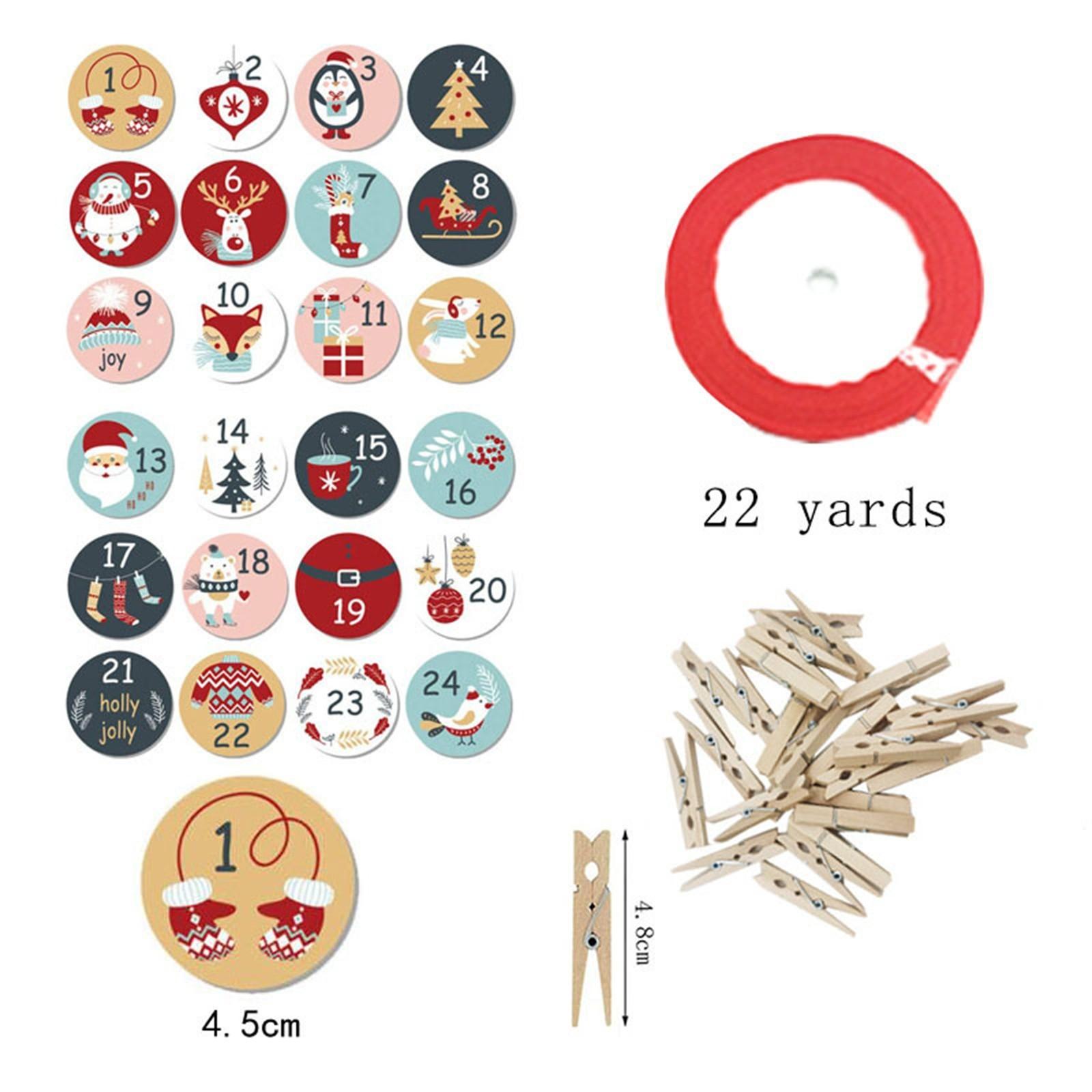 

Рождественский подарок Пакет листьев с принтом и карманом Рождественский подарочный пакет Рождественский набор с обратным отсчетом One Size