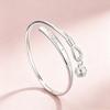 White Copper Plated with Thick Silver, Chinese Style Double Bell Open Anklet for Women New Chinese-style Vintage Carved Pattern Bell Anklet for Women