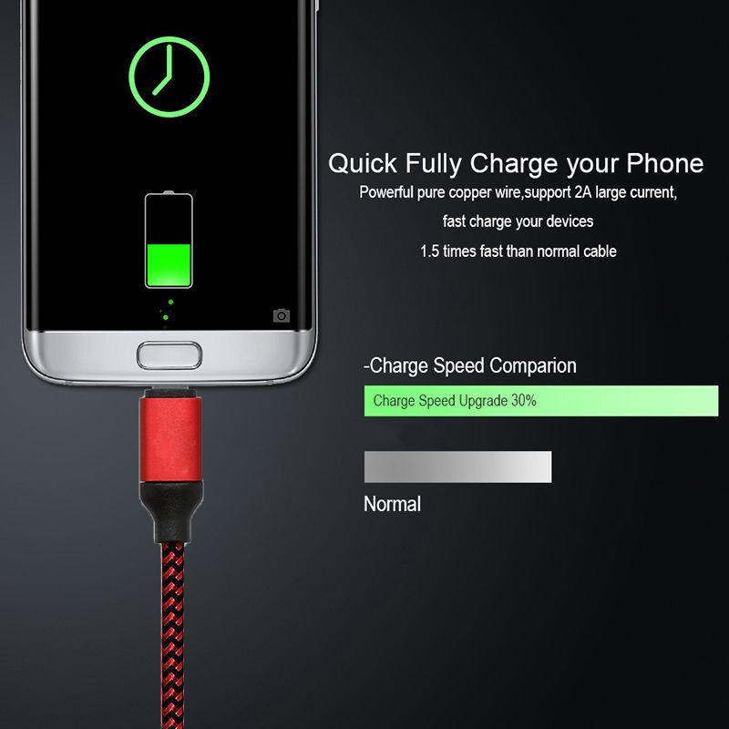 1 Fast Charging Data Charger Cable Designed For The Samsung Galaxy S8/plus