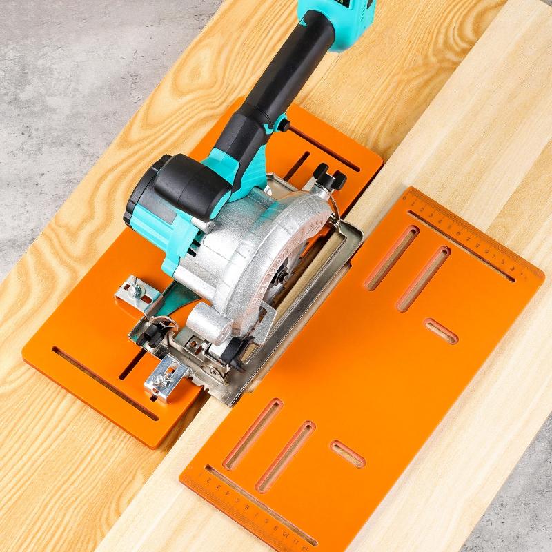 1 Set Adjustable Durable Precision Can Be Chamfered At 45° Angle Electric Saw Base Plate Tool Woodworking Cutting Machine Base