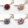 1Pc Pearl Women Botanical Pins Casual Fabric Mother's Day Gift Party Accessories Brooches Rose Flower