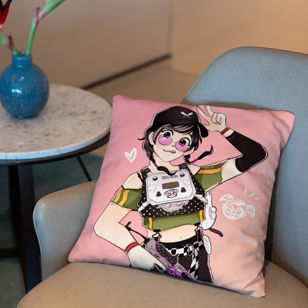 Tom C-Clancys R-Rainbow Six Siege Game Cushion Cover 2-in-1 Reversible Plush Pillow Cover | Car/Sofa/Bed | Perfect Gift