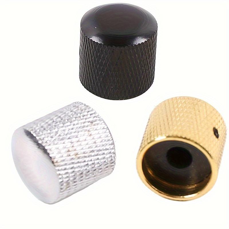 1PC 6MM Metal Dome Sound Guitar Volume Knob Potentiometer Electric Guitar Bass Control Knob Potentiometer Cover Knob Cover