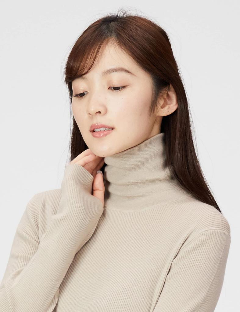 Mira Owen Turtleneck Rib Knit 09WNT214105 IVR 1 Women's