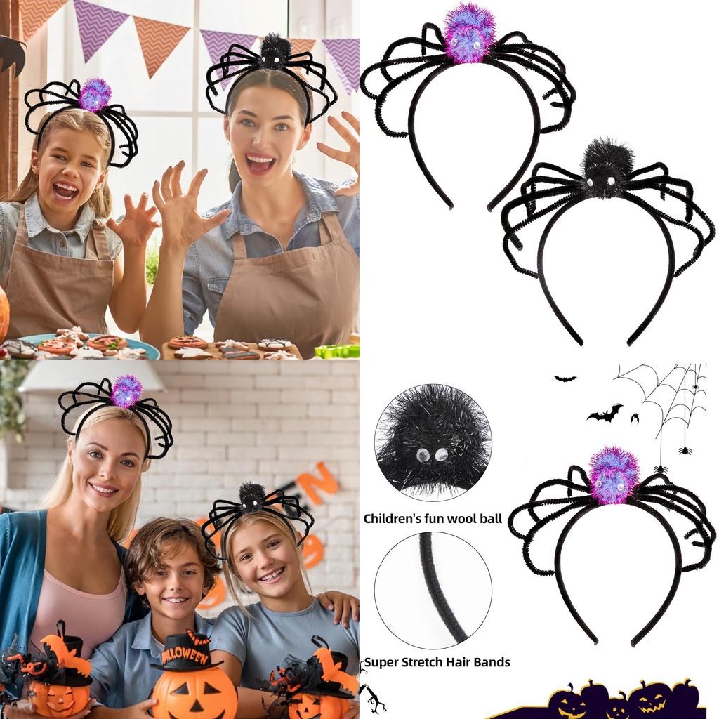 Bandeau Araignée d'Halloween Élégant Accessoire de Costume Parfait Pour un Look Festif