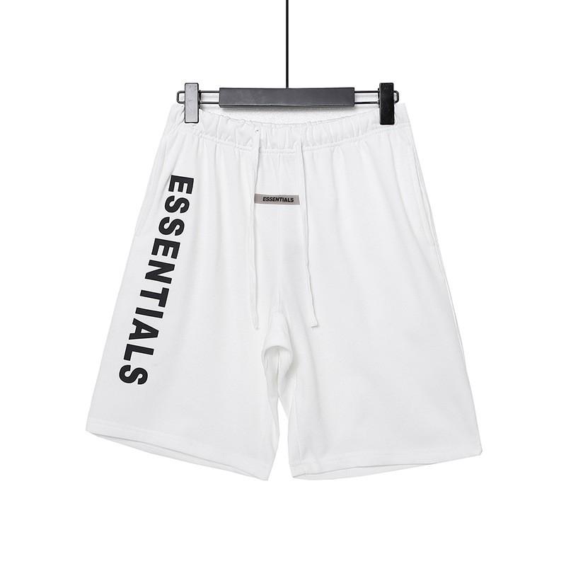 FOG ESSENTIALS Pánské bavlněné kraťasy Volný střih Streetwear Ležérní teplákové