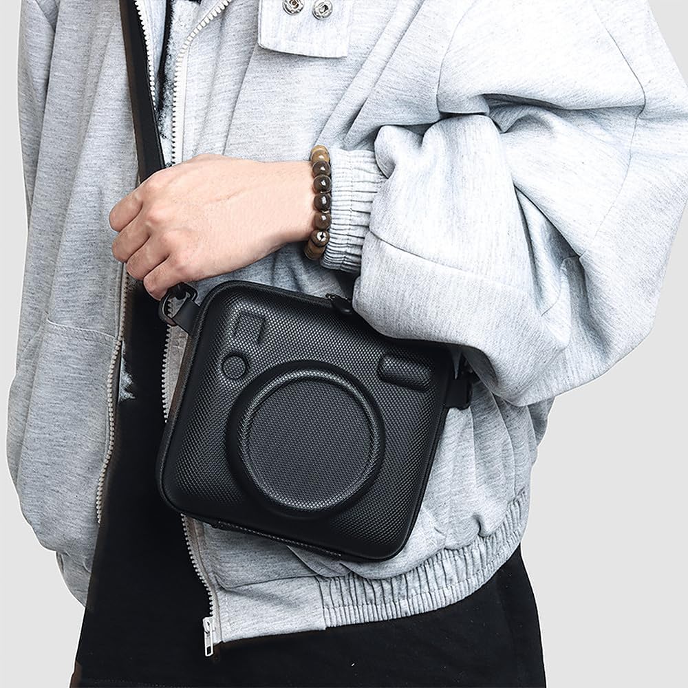 Wide EVO/SQ Camera Protective Case, Universal Wide Hard Shell Carry, with Detachable Adjustable Strap, Mini Evo Camera Case Carry Bag.