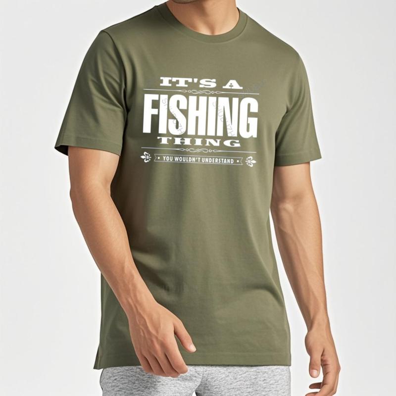Mens Brand Summer Teeshirt Gift Tops Men ItS A Fishinger Thing Angling Carp Gift For Him Dad Grandad Many Color Fashion Tee