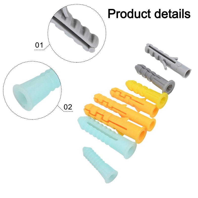 Complete Set Drywall Anchors DIY Mounting 5*60MM Anchor Screws Anchors 300 Piece Set Exceptional Holding Power