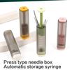 Magnetic Press Type Embroidery Needle Organizers Clear Plastic Storage Case for Sewing Craft Supplies