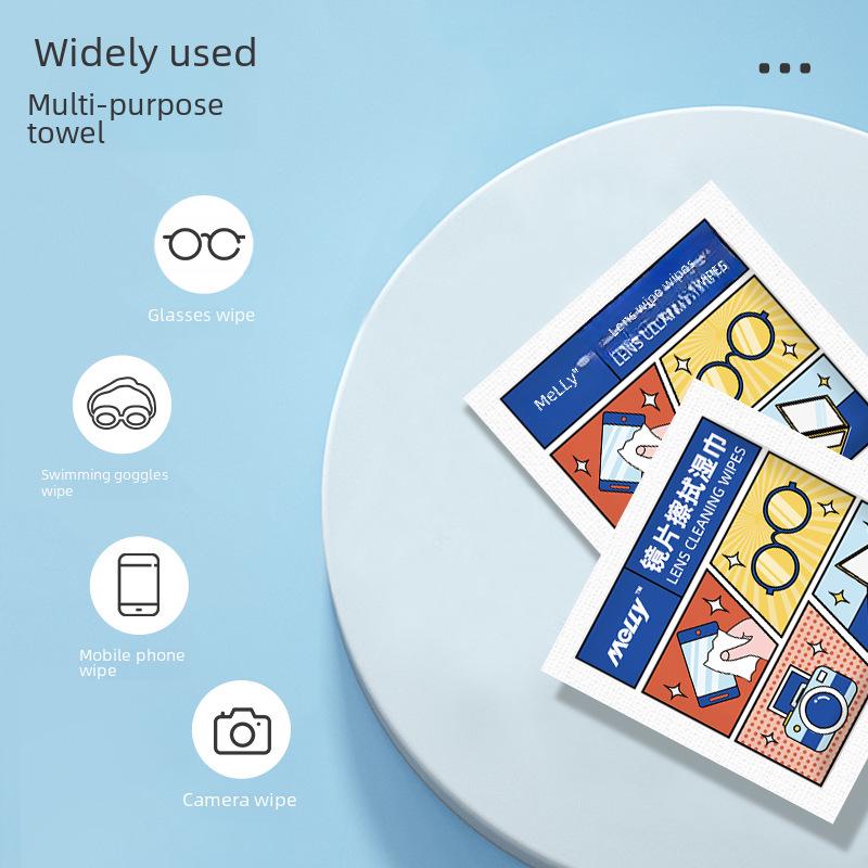 Anti-Fog Disposable Lens Cleaning Wipes - Dust Removal & Disinfecting for Glasses & Screens