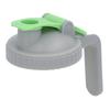 Mason Jar Lids with Handle Green Grey Sealed Easy To Carry Mason Jar Flip Cap Lid for 88mm Mason