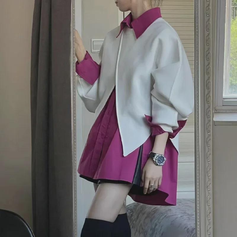 2023 High-End French Design Niche Women's Long-Sleeve Two-Piece Tops for Early Autumn