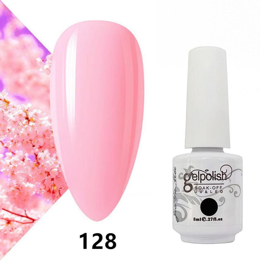 Amber Gel Polish Set: Gel Polish Manicure Kit with Whitening, Base Coat, and Sealer.