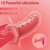 Tongue Silicone Penis Vibrator, Strap-On Tongue-Style Nipple and Clitoral Stimulator Masturbator, Female Adult Sex  Toy, Sex Toy
