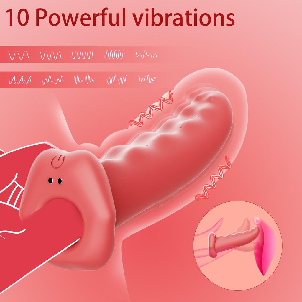 Tongue Silicone Penis Vibrator, Strap-On Tongue-Style Nipple and Clitoral Stimulator Masturbator, Female Adult Sex  Toy, Sex Toy