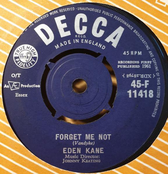 

7inch Record EDEN KANE - Forget Me Not 45F11418 Decca UK Rock Used