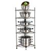 Eight-Tier Deer Color Stainless Steel Corner Shelf