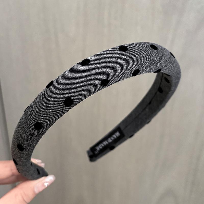 

Женская повязка на голову в горошек с сердечком: Нескользящий, Высокий Верх, Аксессуар для Волос для Умывания Лица