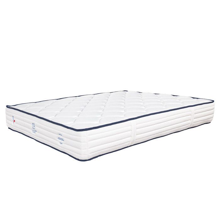 Matelas 160x200 cm, Patriote, 27cm, Ressorts Ensachés, mémoire de forme , Indépendance du Couchage, Soutien ferme + 2 Oreillers