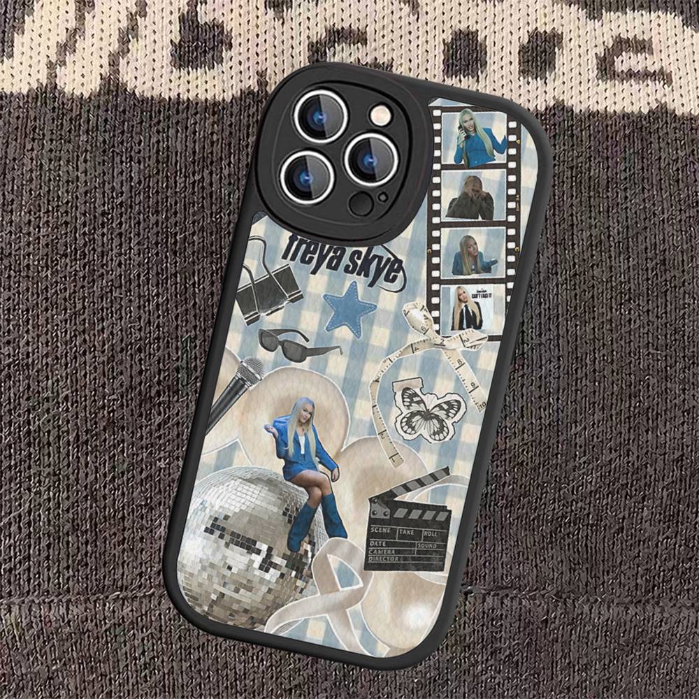 Custodia per telefono Singer F-Freya Skye per iPhone 16 15 14 11 12 13 Pro Max Plus Scocca Posteriore in Pelle