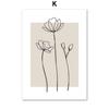 Modern Abstract Love Line Girl Body Flower Posters And Prints Canvas Painting Wall Art Pictures Living Room Home Decoration