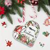 Merry Christmas Teapot Gnome Heart-Shaped Acrylic Decor - Perfect for Home & Office, Ideal Holiday Gift for Family and Friends - Acrylic Desktop 