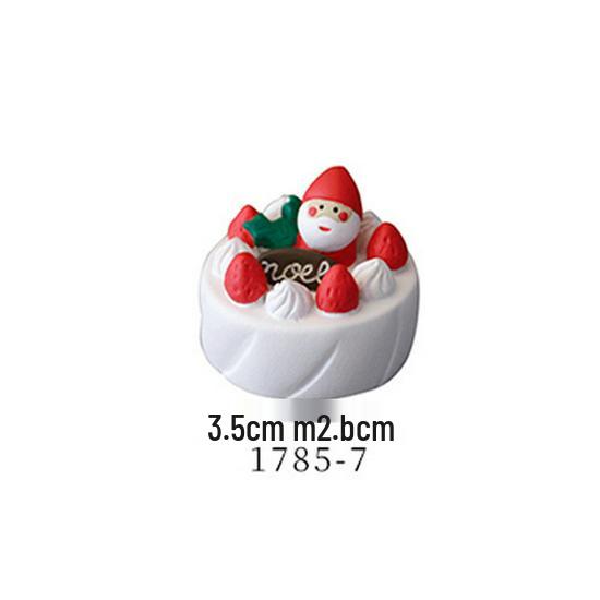 

Japanese Zakka Snowman Resin Craft Cheese Cake Ornaments for Christmas Parties