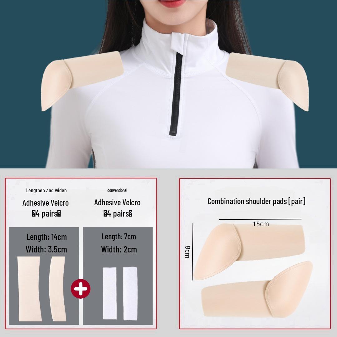 

Плечевые накладки из нескользящего материала высокой вязкости: Длинный/Короткий, Двубортный, Прямой угол, Вставки для самостоятельной сборки, 3D-дизайн One Size