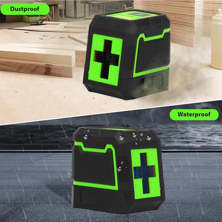 Cross Mini 2-Line High-Precision Green Laser Level Projector